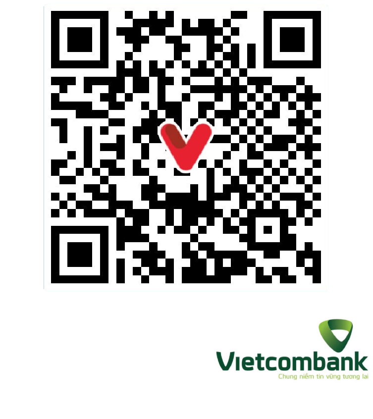 Mã QR thanh toán - Số TK 1043846518, Vietcombank chi nhánh Thăng Long, chủ tài khoản Công ty TNHH Trường Doanh nhân HBR