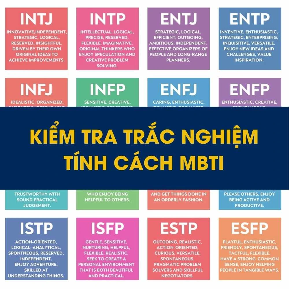 TRẮC NGHIỆM TÍNH CÁCH MBTI