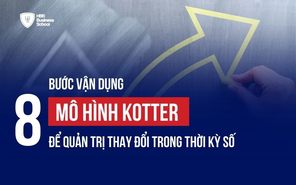 8 BƯỚC VẬN DỤNG MÔ HÌNH KOTTER ĐỂ QUẢN TRỊ THAY ĐỔI TRONG THỜI KỲ SỐ