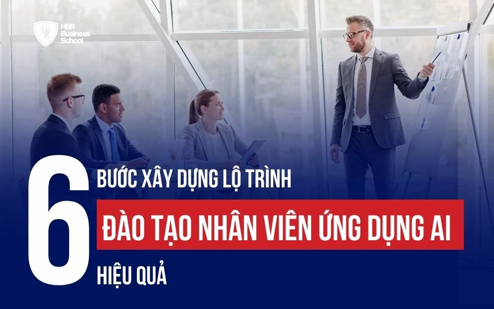 6 BƯỚC XÂY DỰNG LỘ TRÌNH ĐÀO TẠO NHÂN VIÊN ỨNG DỤNG AI HIỆU QUẢ
