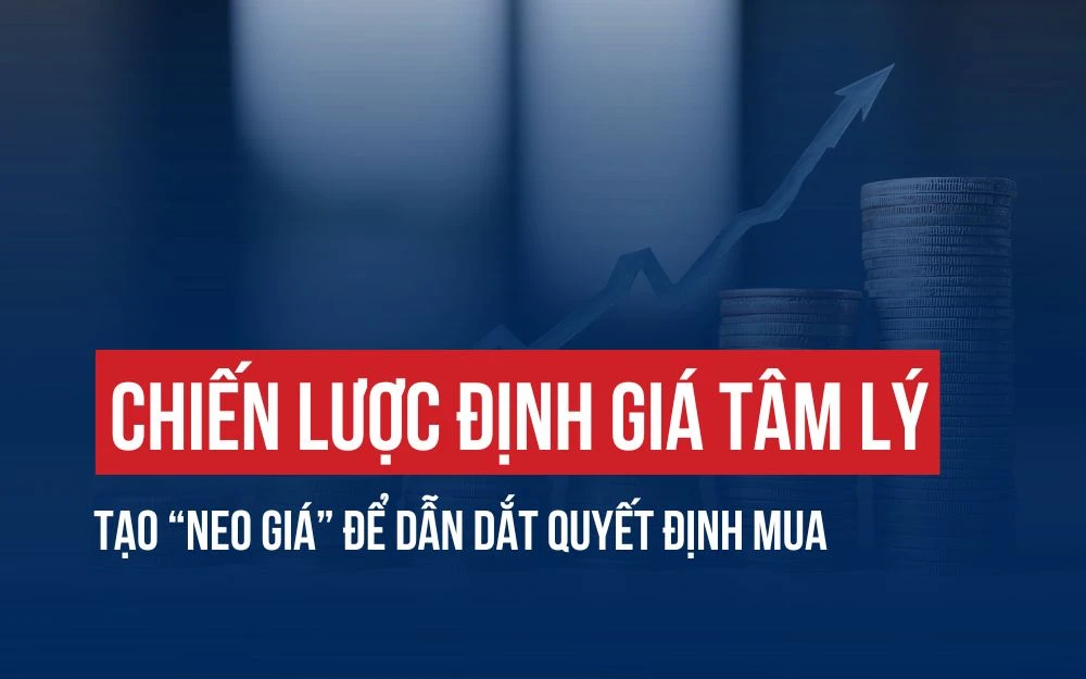CHIẾN LƯỢC ĐỊNH GIÁ TÂM LÝ: TẠO “NEO GIÁ” ĐỂ DẪN DẮT QUYẾT ĐỊNH MUA