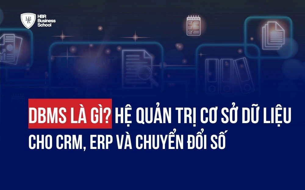 DBMS LÀ GÌ? HỆ QUẢN TRỊ CƠ SỞ DỮ LIỆU CHO HỆ THỐNG CRM, ERP VÀ CHUYỂN ĐỔI SỐ