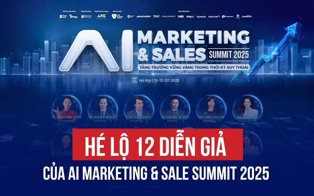 ĐIỂM DANH DÀN DIỄN GIẢ ĐÌNH ĐÁM GÓP MẶT TẠI AI MARKETING & SALE SUMMIT 2025