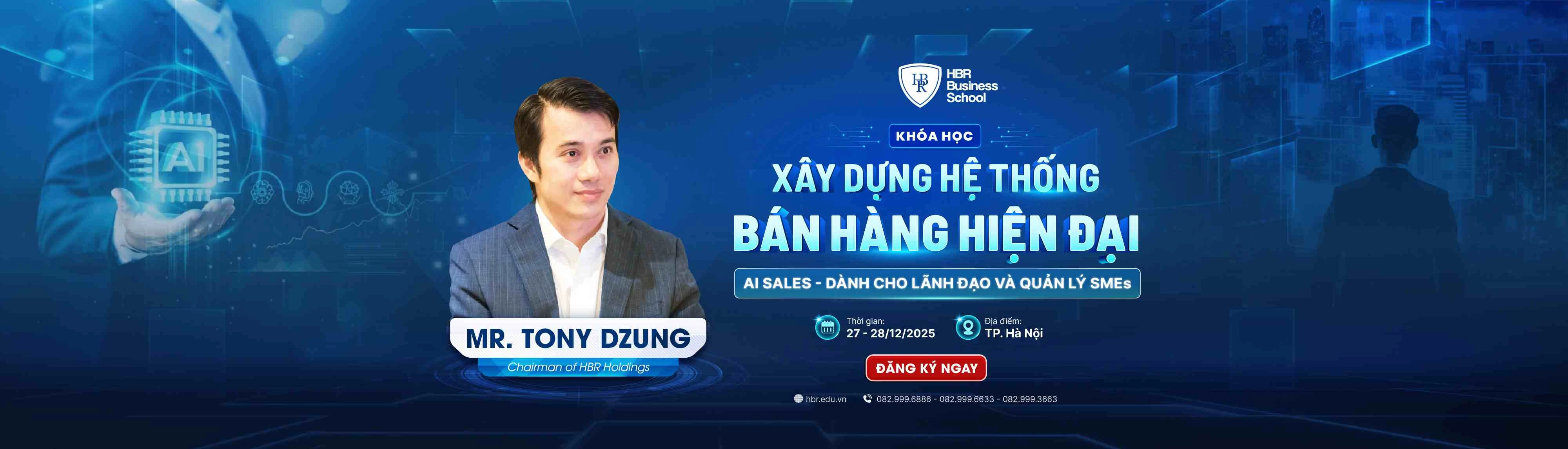 XÂY DỰNG HỆ THỐNG BÁN HÀNG HIỆN ĐẠI - AI SALES - DÀNH CHO LÃNH ĐẠO VÀ QUẢN LÝ SMES