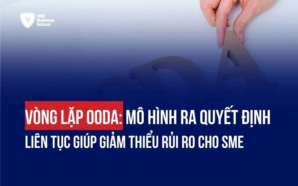 VÒNG LẶP OODA: MÔ HÌNH RA QUYẾT ĐỊNH LIÊN TỤC GIÚP GIẢM THIỂU RỦI RO CHO SME