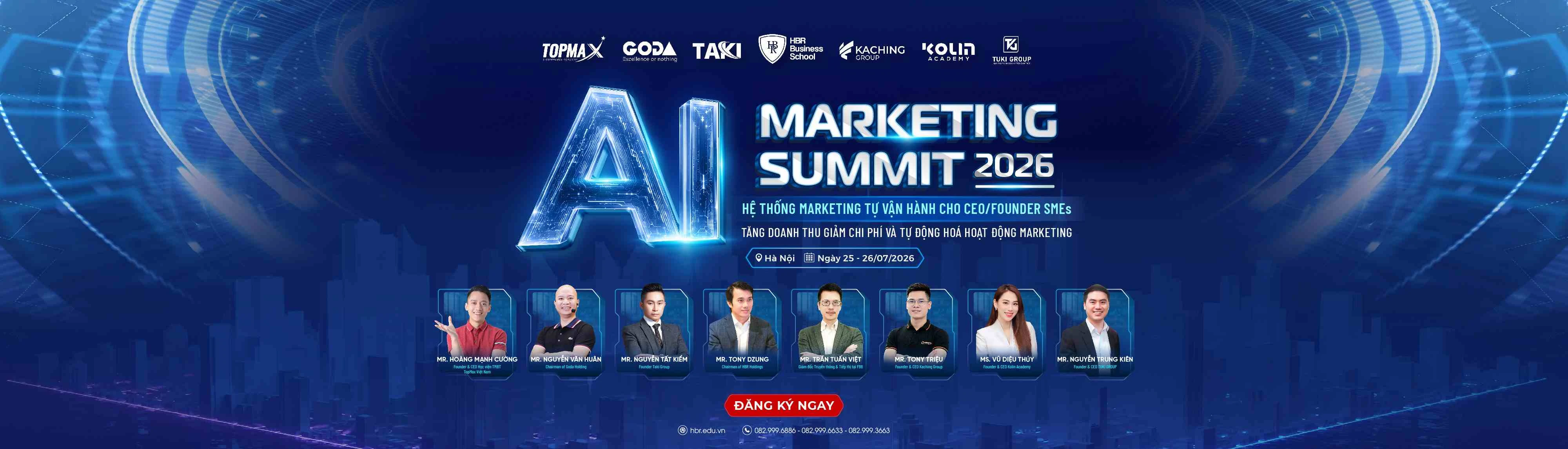MEGA EVENT - AI MARKETING SUMMIT 2026: HỆ THỐNG MARKETING TỰ VẬN HÀNH CHO CEO/FOUNDER SMEs