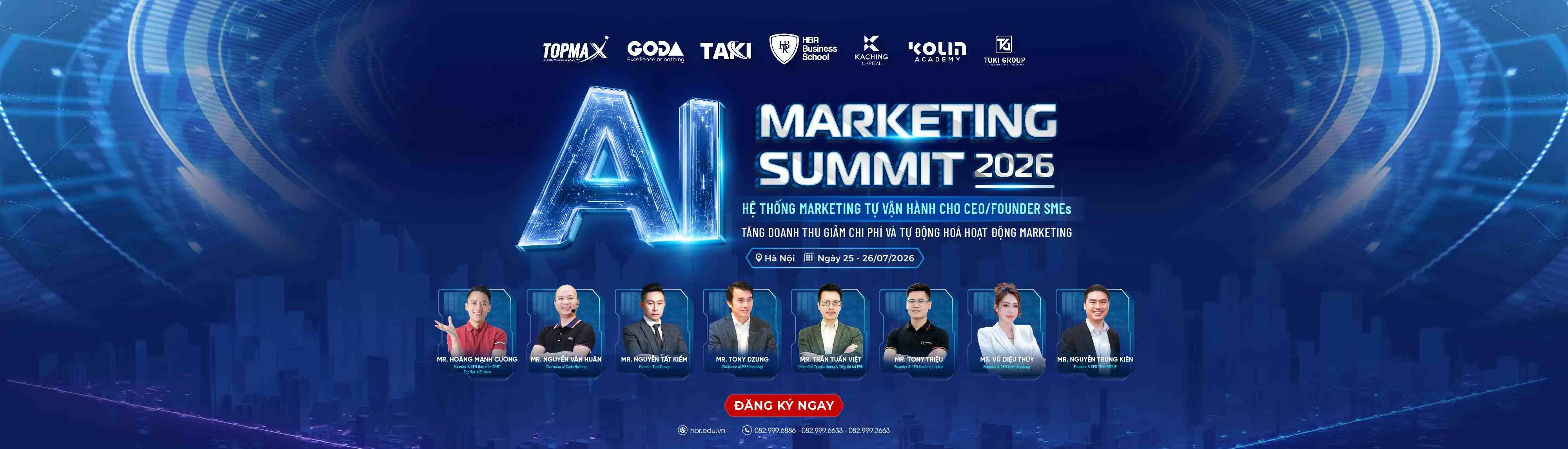 MEGA EVENT - AI MARKETING SUMMIT 2026: HỆ THỐNG MARKETING TỰ VẬN HÀNH CHO CEO/FOUNDER SMEs