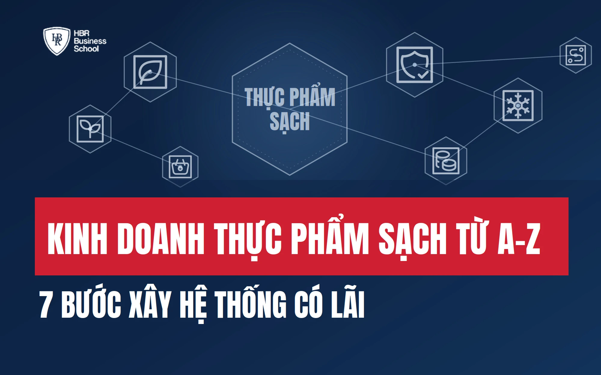 KINH DOANH THỰC PHẨM SẠCH TỪ A-Z: 7 BƯỚC XÂY HỆ THỐNG CÓ LÃI
