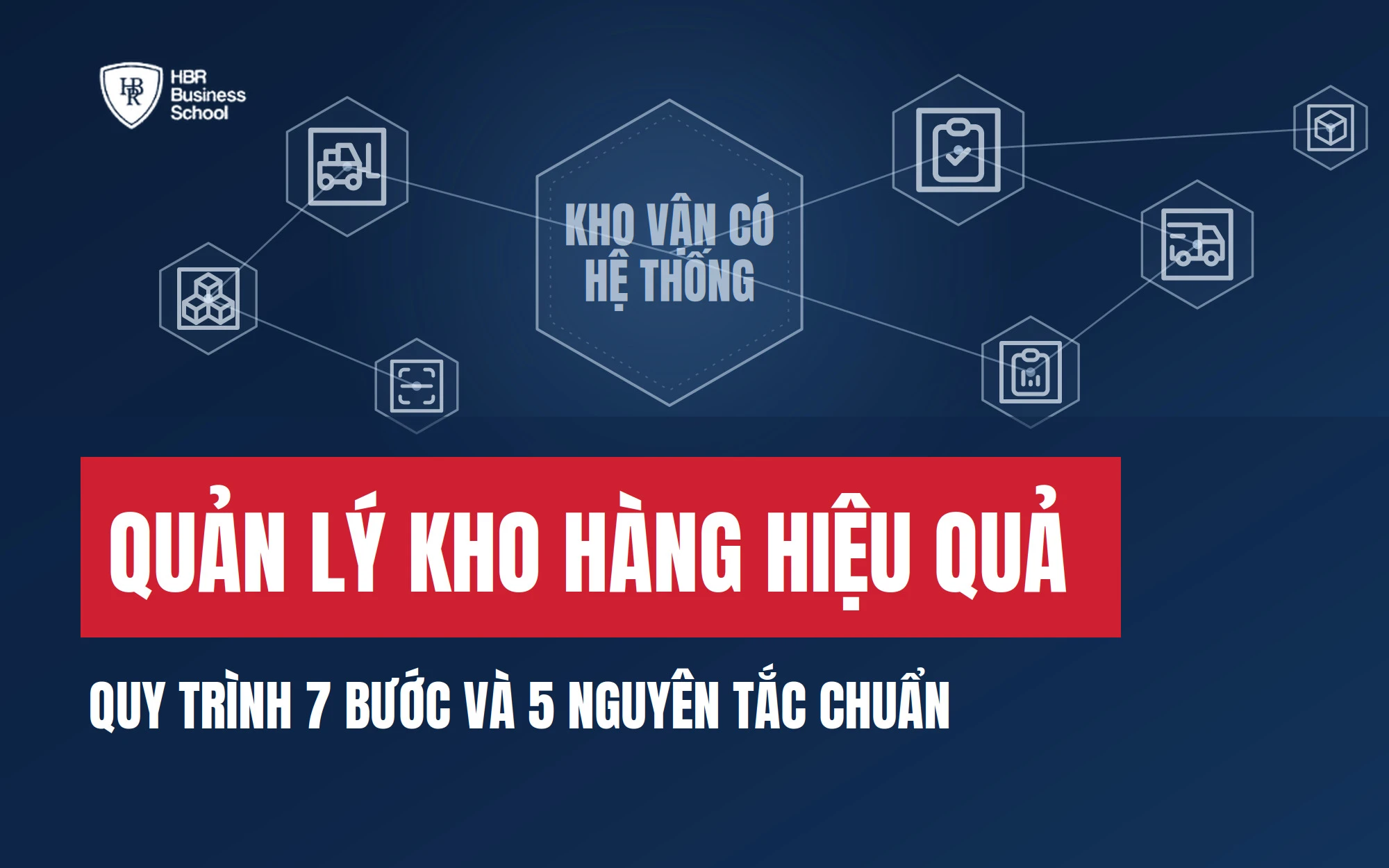 QUẢN LÝ KHO HÀNG HIỆU QUẢ: QUY TRÌNH 7 BƯỚC & 5 NGUYÊN TẮC CHUẨN