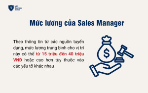 Mức lương tham khảo của Sales Manager