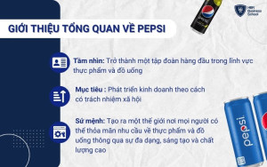 Tầm nhìn, mục tiêu, sứ mệnh của Pepsi