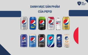Danh mục sản phẩm của Pepsi đa dạng với nhiều sự lựa chọn về hương vị