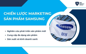 Chiến lược marketing về sản phẩm của Samsung tập trung đầu tư nghiên cứu phát triển đa dạng sản phẩm