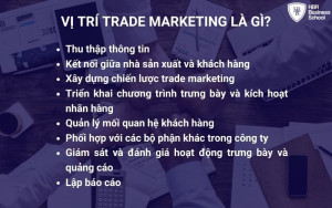 Vị trí Trade Marketing là một vị trí đầy thách thức và yêu cầu cao