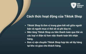 Cách thức vận hành của Tiktok Shop