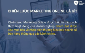 Khái niệm chiến lược Marketing Online là gì