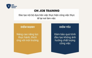 Phương pháp đào tạo On job training được sử dụng rộng rãi