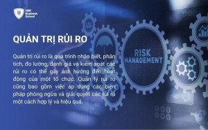 Quản trị rủi ro là quá trình nhận biết, phân tích, đo lường, đánh giá và kiểm soát các rủi ro có thể gây ảnh hưởng đến doanh nghiệp