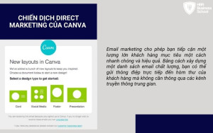 Chiến dịch email Marketing của Canva