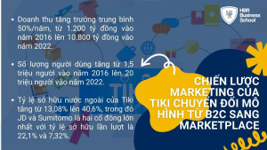 Chiến lược Marketing của Tiki chuyển đổi mô hình từ B2C sang Marketplace