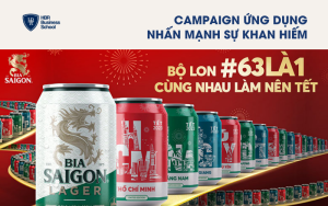 Campaign Tết của Bia Sài Gòn nhấn mạnh sự khan hiếm của sản phẩm bia.