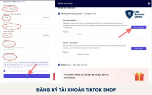Sau khi đăng ký tài khoản TikTok Shop cần xác minh giấy tờ