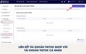 Cách liên kết tài khoản TikTok Shop với tài khoản TikTok cá nhân