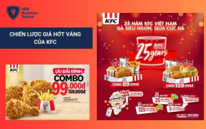 Chiến lược hớt váng theo combo giảm giá của thương hiệu KFC