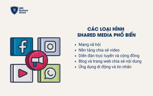 Các loại hình Shared media phổ biến