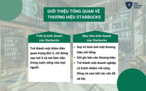 Triết lý và mục tiêu kinh doanh của Starbucks