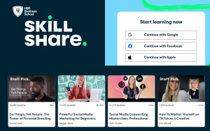Skillshare cung cấp đa dạng các khóa học marketing online