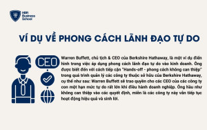 Ví dụ về phong cách lãnh đạo tự do