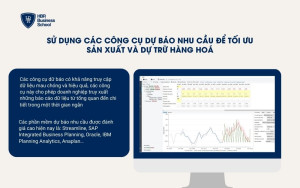 Sử dụng các công cụ dự báo nhu cầu để tối ưu việc sản xuất và dự trữ hàng hoá