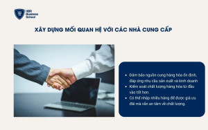 Xây dựng mối quan hệ với nhà cung cấp