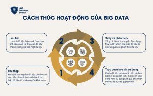 Quy trình 4 bước hoạt động của Big Data