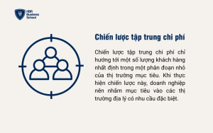 Phương pháp triển khai chiến lược tập trung chi phí