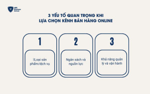 Yếu tố quan trọng khi lựa chọn kênh bán hàng online