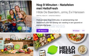 Ví dụ về quảng cáo qua Podcast của HelloFresh