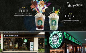 Ví dụ về quảng cáo qua ấn phẩm in ấn của Starbucks