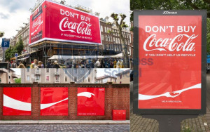 Ví dụ về quảng cáo ngoài trời của Coca-Cola