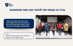 Marketing theo học thuyết tôn trọng và ví dụ