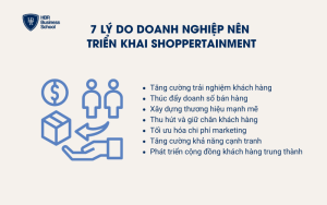 7 lý do tại sao doanh nghiệp nên triển khai Shoppertainment