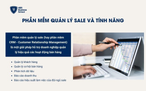 Phần mềm quản lý sale và tính năng