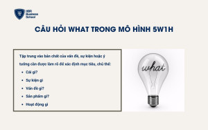 Câu hỏi What trong 5W1H là gì?