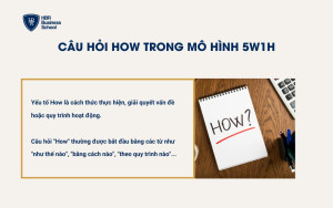 Câu hỏi How trong mô hình 5W1H là gì?