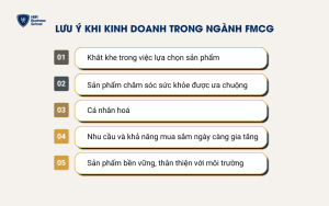 Lưu ý khi kinh doanh trong ngành FMCG