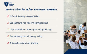 Một số lưu ý cần tránh khi Brainstorming nhóm