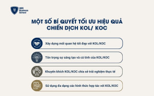 Một số bí quyết tối ưu hiệu quả của chiến dịch KOL/ KOC