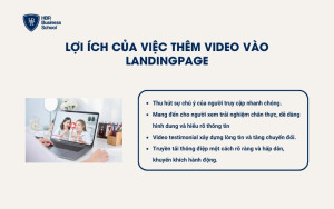 Lợi ích của việc thêm video vào Landing Page