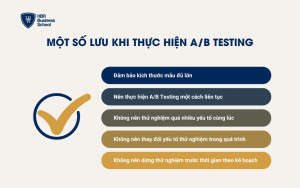 Một số lưu khi thực hiện A/B Testing